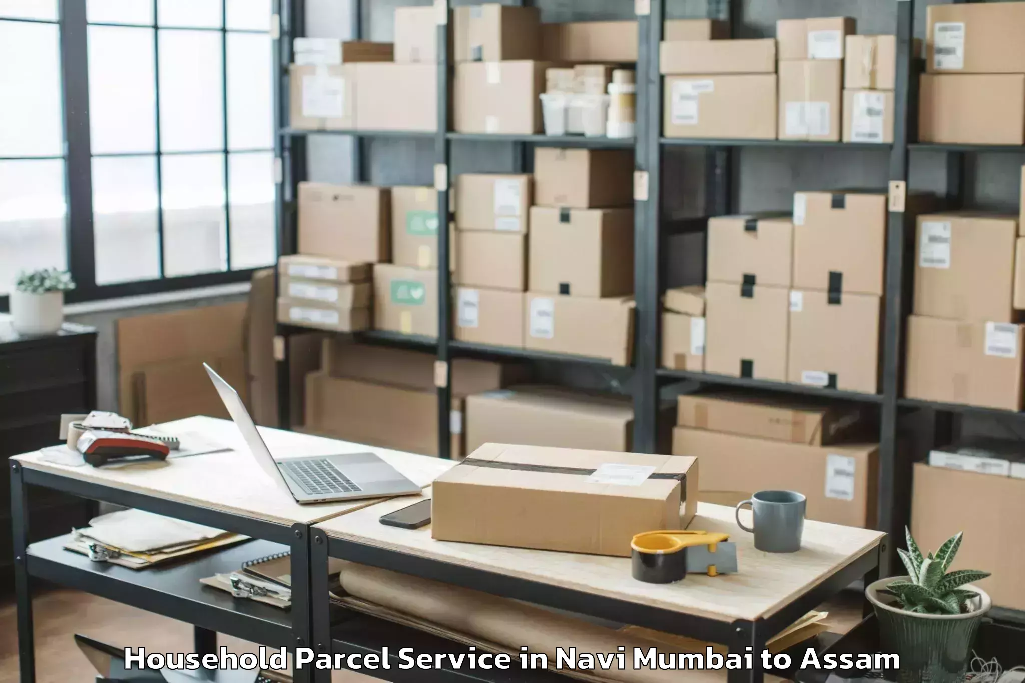 Top Navi Mumbai to Banekuchi Household Parcel Available